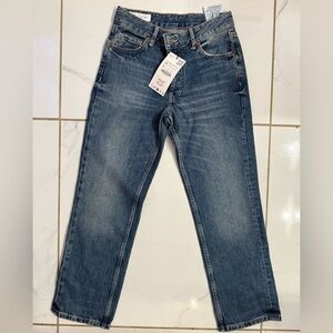 Stylish Blue Button-Fly Jeans